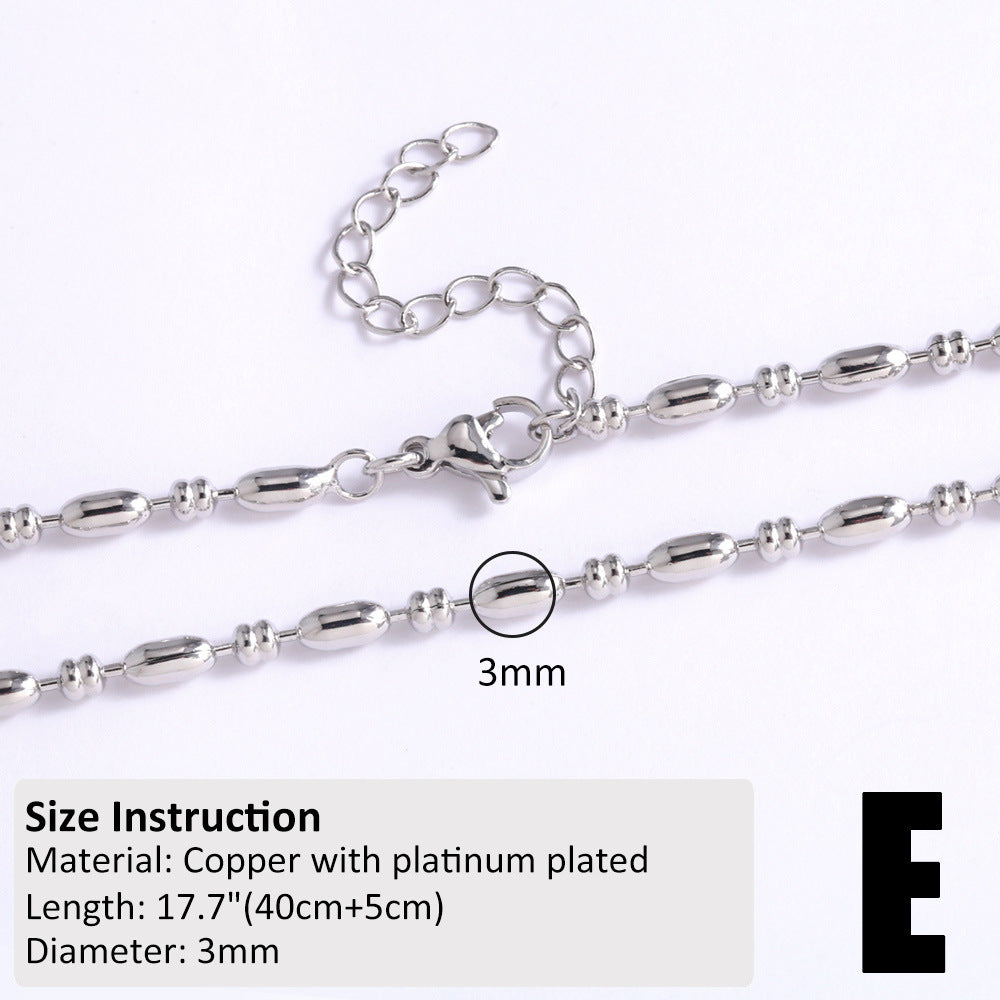 Copper-plated 18k Gold DIY Hip-hop All-match Chain Necklace