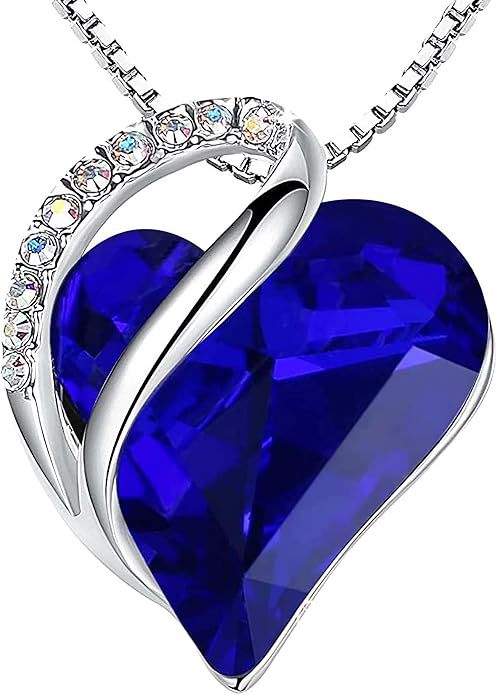 Geometric Heart Of The Ocean Crystal Necklace High-End