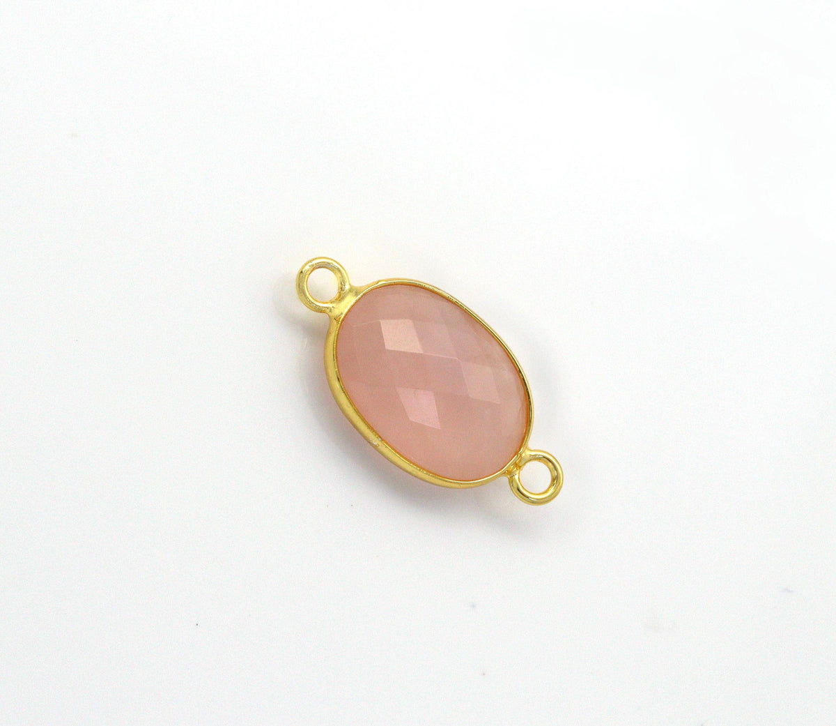 Gold Oval Gemstone Charm, Sku#LY23