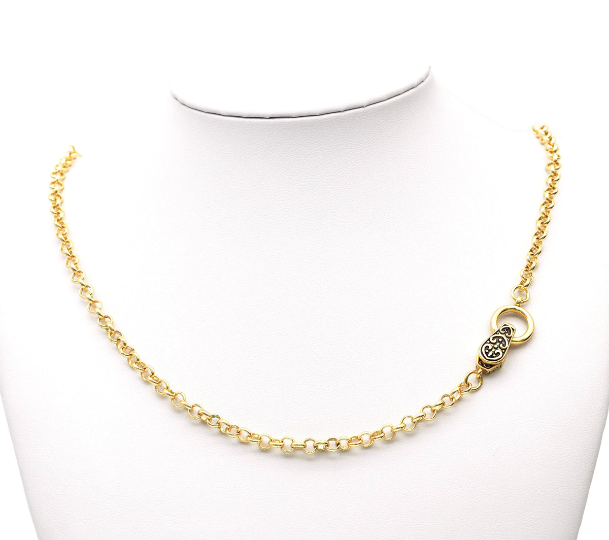 Antique Silver Gold Copper Magnetic Clasp, Sku#A109