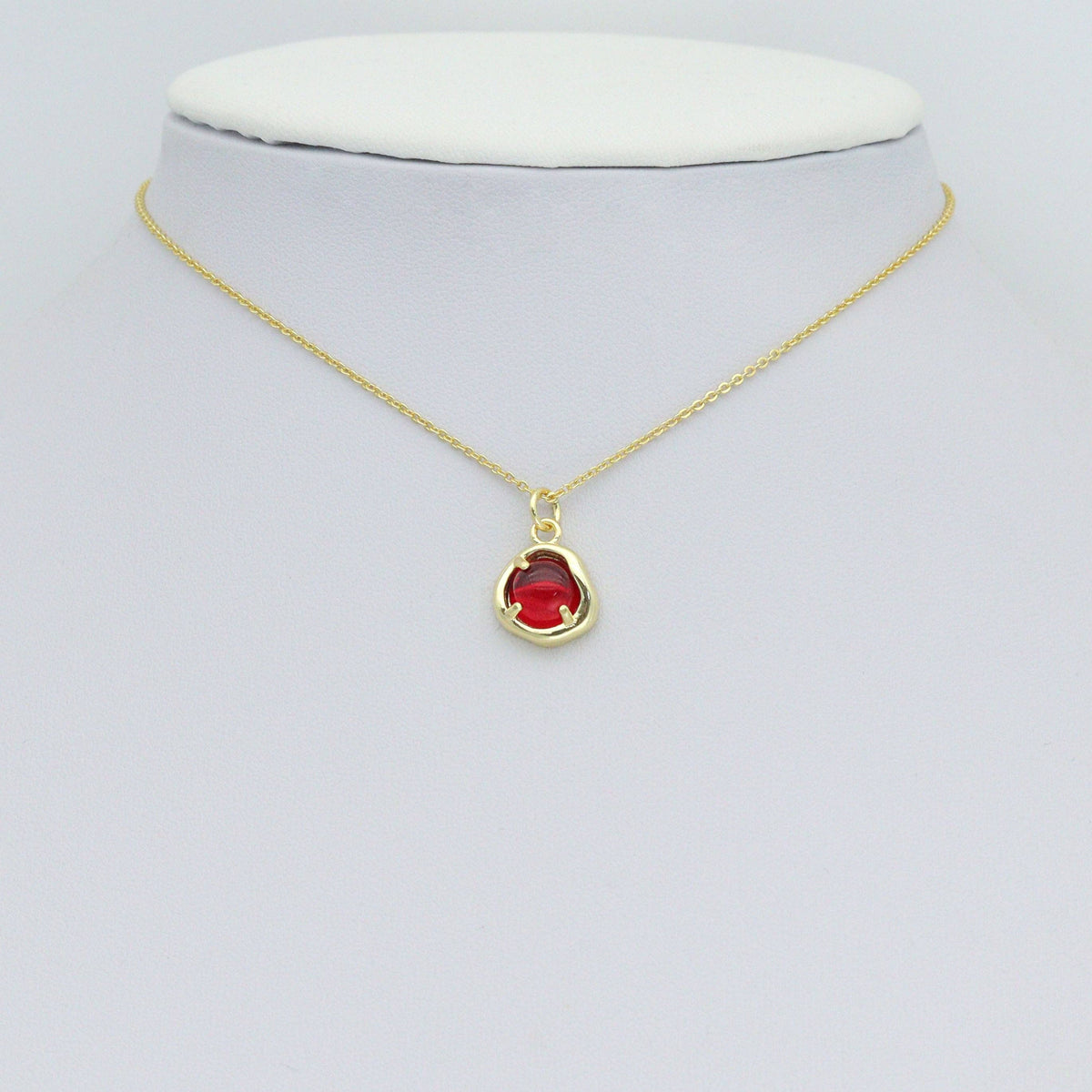 Various Color Stone Round Shape Charm Pendant,Sku#LD736