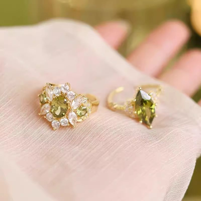 Alloy Electroplated Vintage Oval Open Ring, Unisex Jewelry