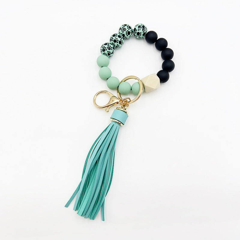 Silicone Tassel Bead Bag Accessory Pendant