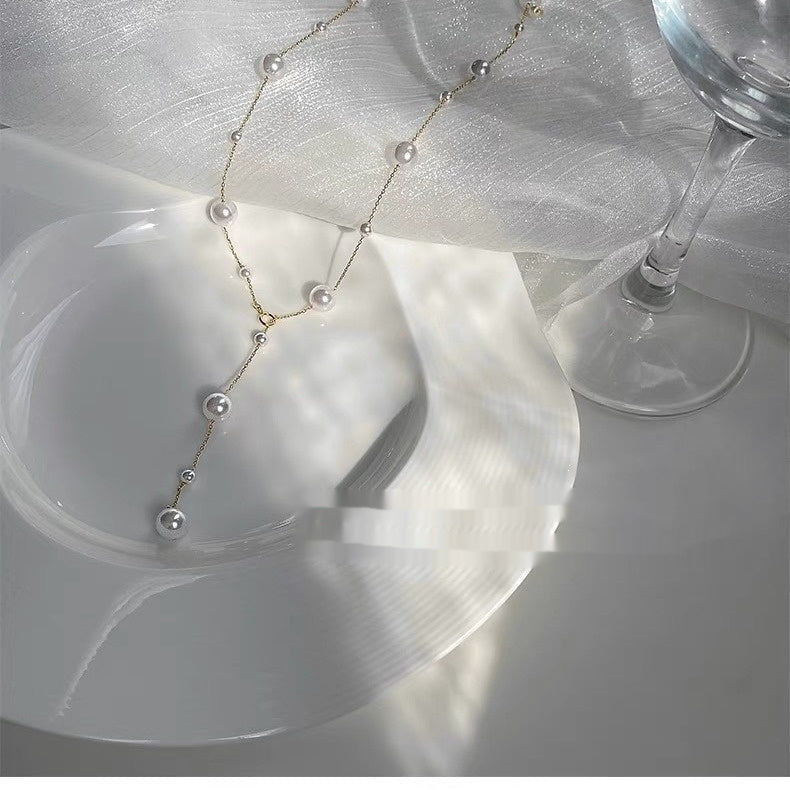 Baby's-breath Pearl Necklace Women's Clavicle Chain
