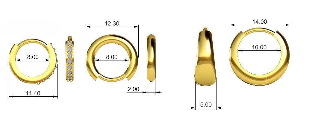 Stacking 3 Pieces Small Hoop Huggie Earrings Set for Women, Silver Stud Earrings for Multiple Piercing Hypoallergenic Trendy Jewelry