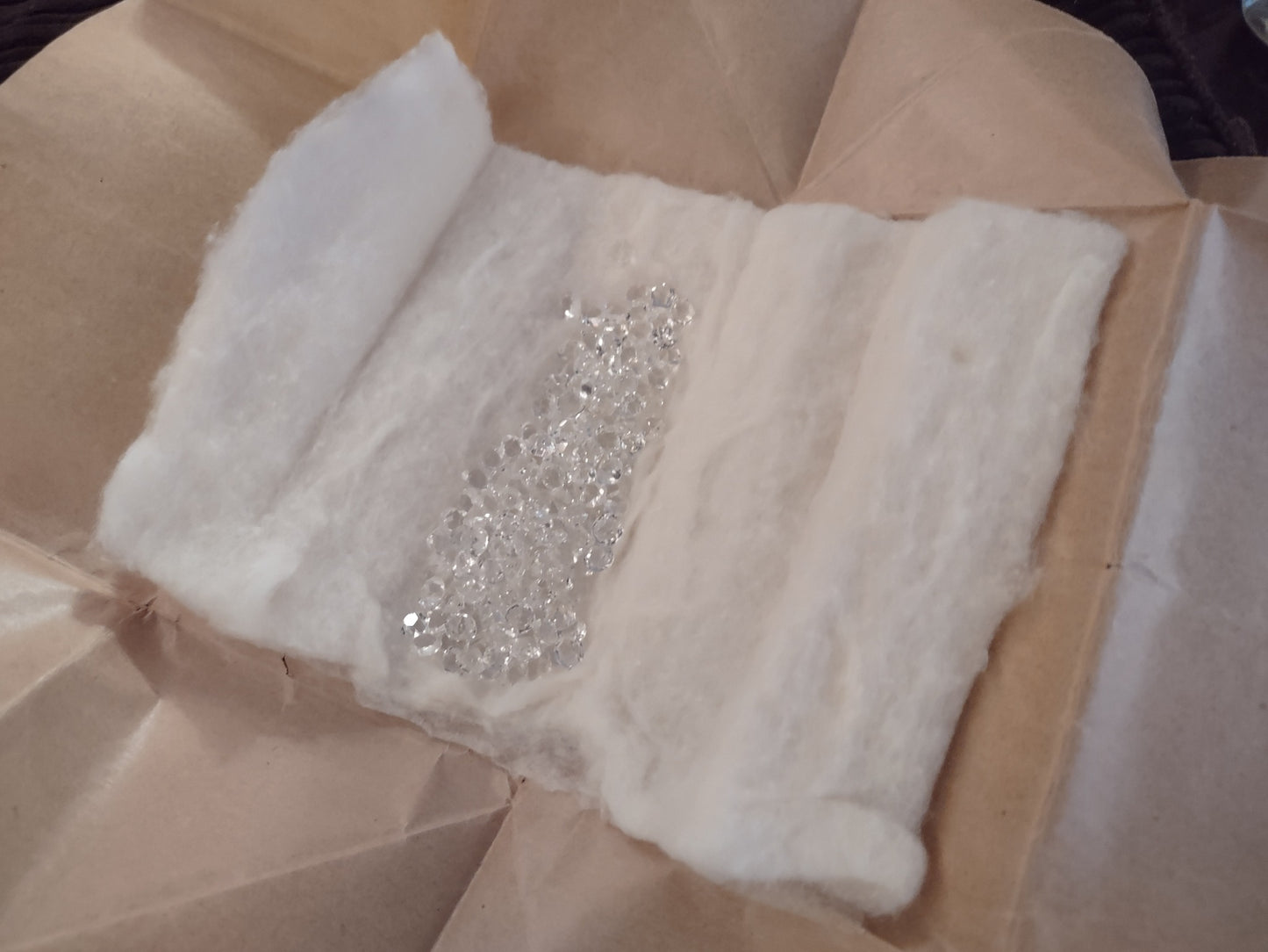 * Hand Cut Cushion D IF GIA Certified 1.25ct Strass Gemstone Simulated Diamond *