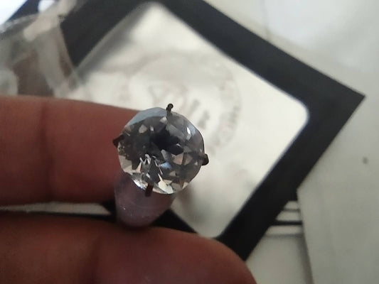 * GIA Certified 2.25Ct+ D IF Cushion Cut Simulated Diamond Strass Gemstone *