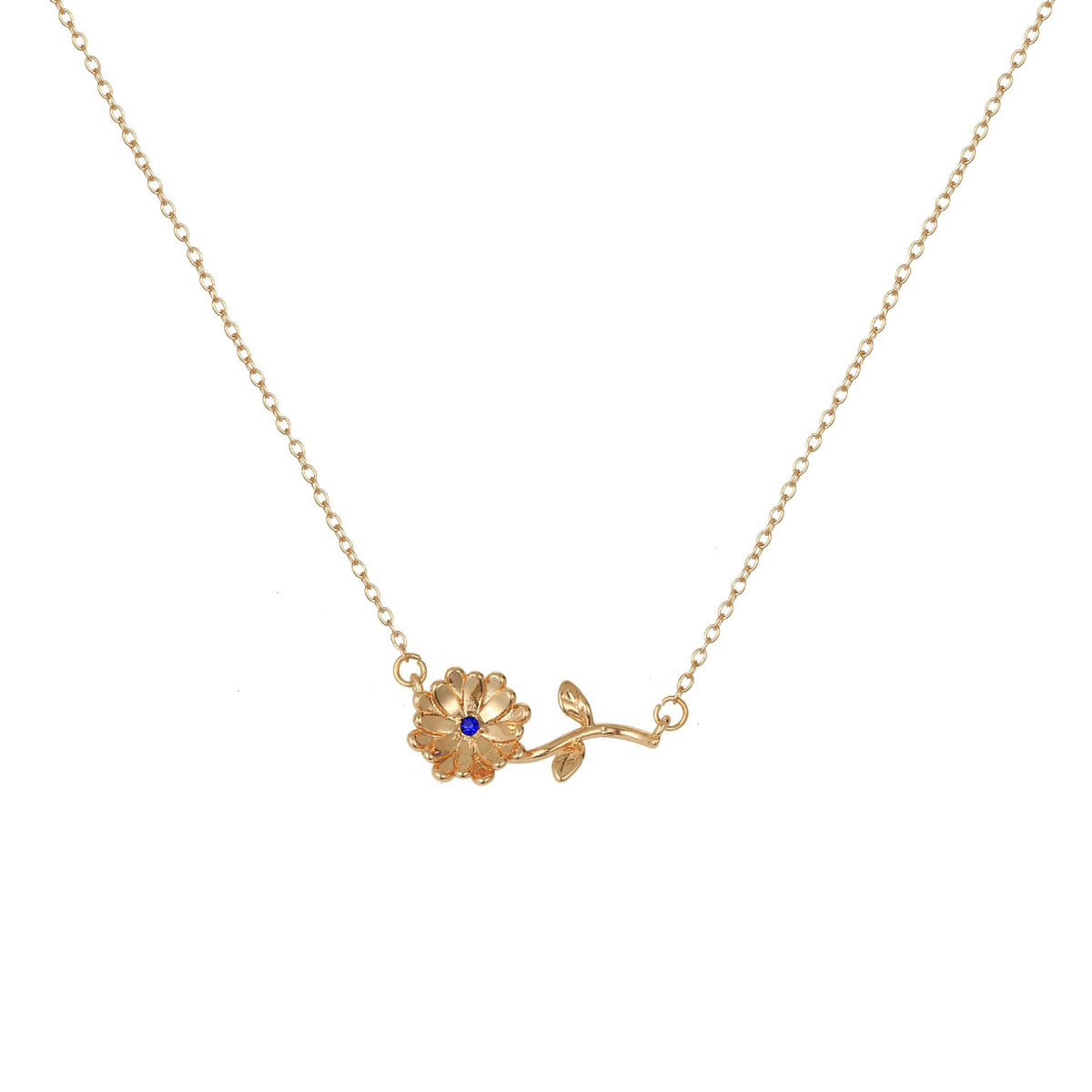December Birth Flower 3D Pendant Necklace