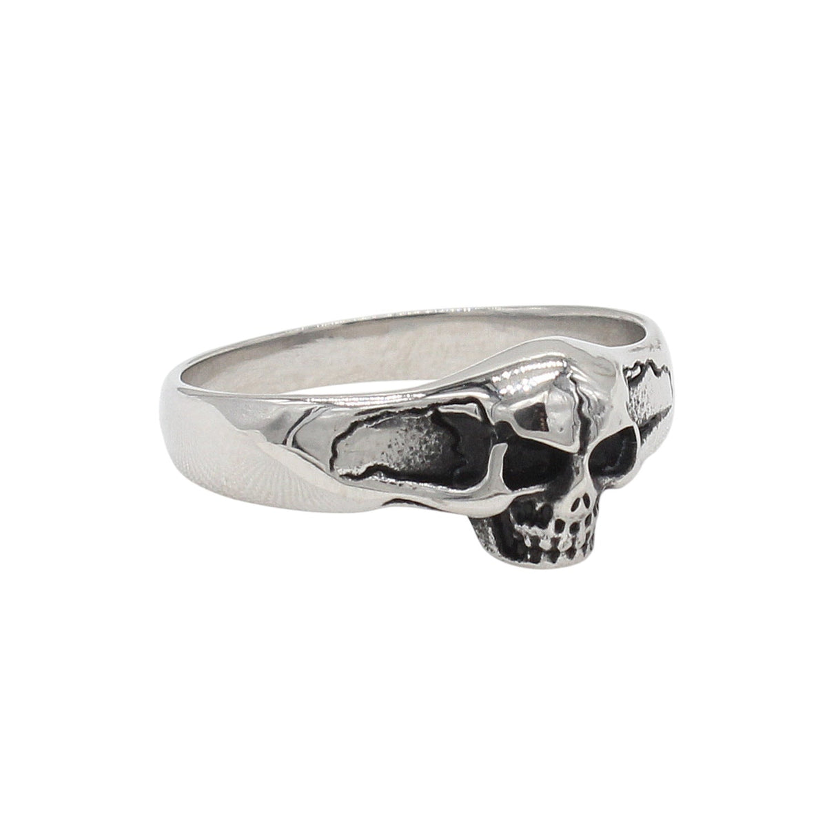 European And American Style Personalized Vintage Skull Titanium Steel Ring