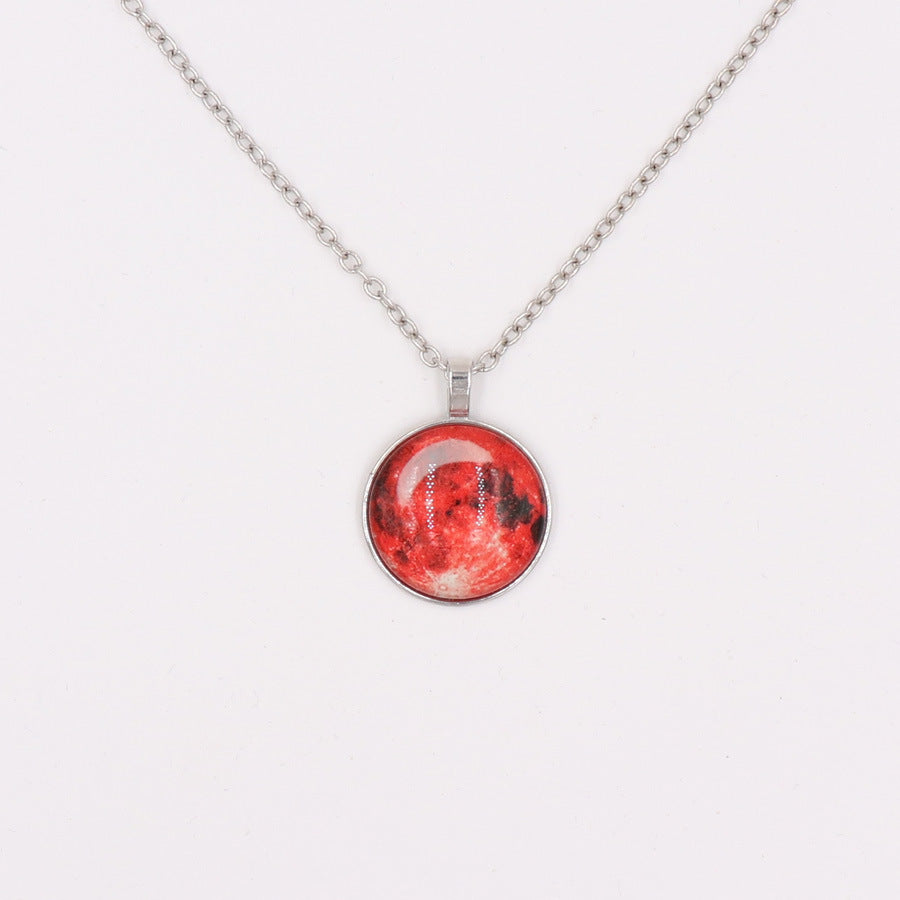Women's & Men's Luminous Moon Trendy Starry Sky Sweater Pendant