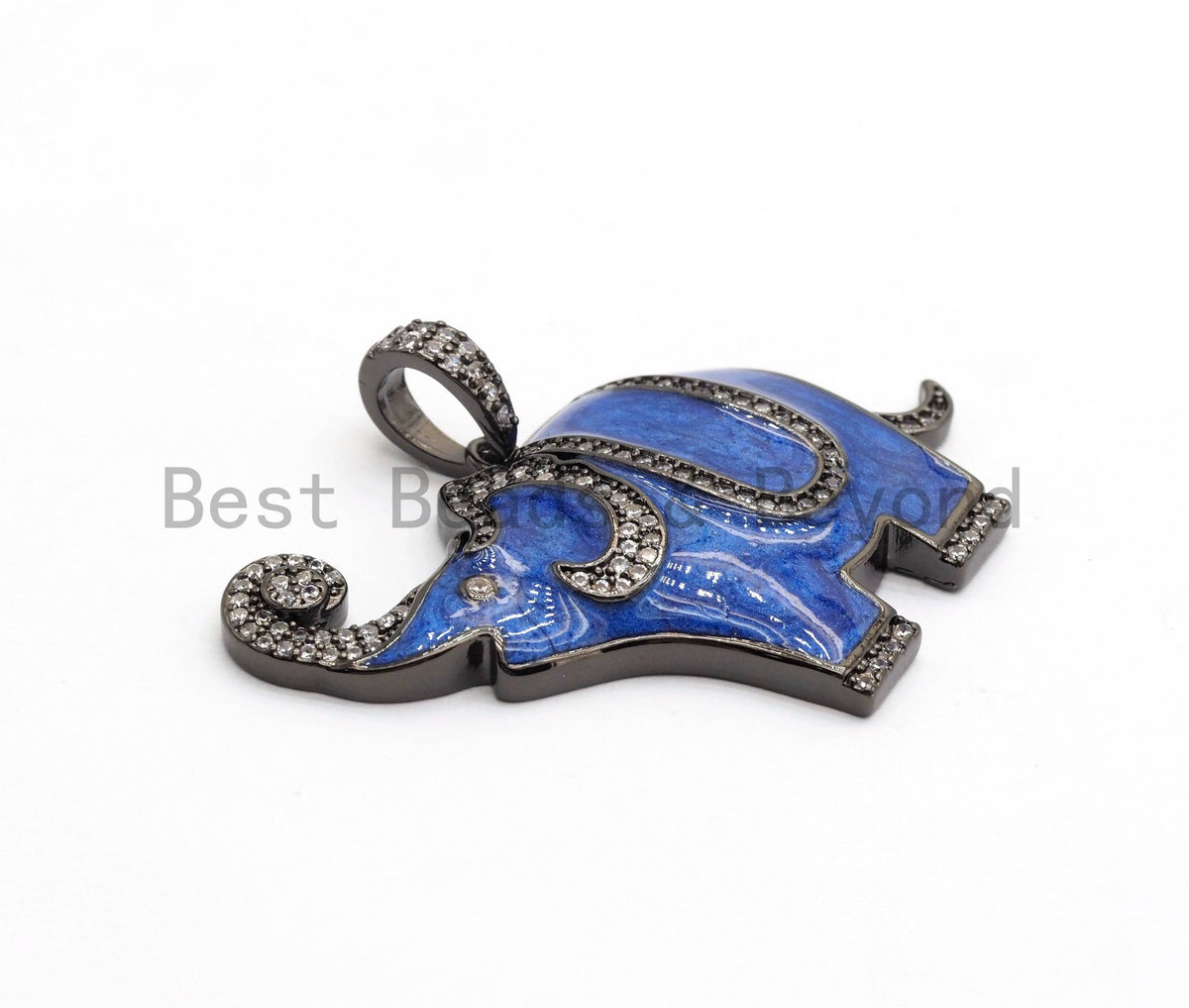 NEW Enamel Colorful Elephant Pendant,CZ Micro Pave Oil Drop Elephant pendant,Enamel pendant,Enamel Jewelry,33x41mm,sku#F569
