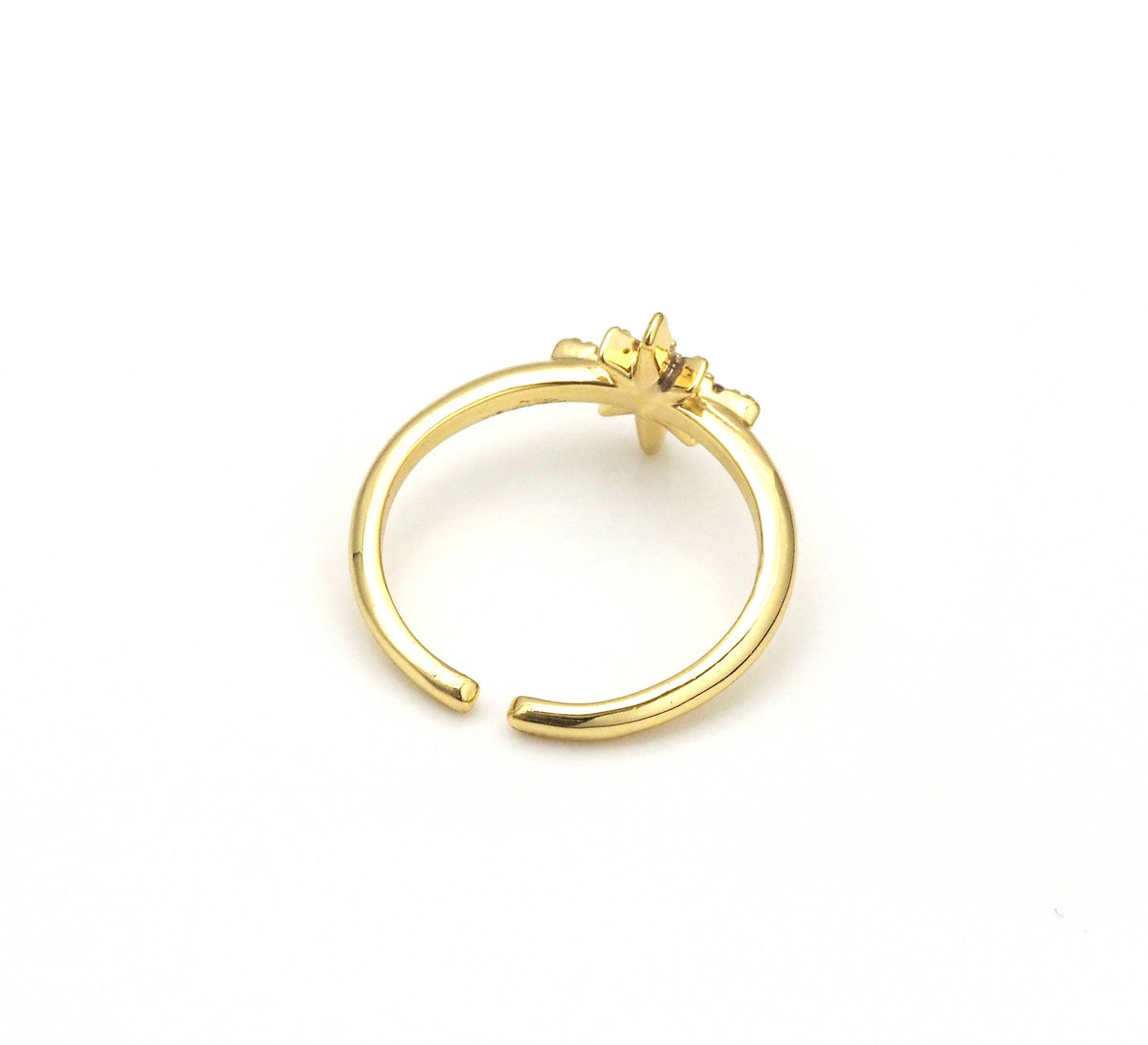 North Star Shape Adjustable Ring,O78