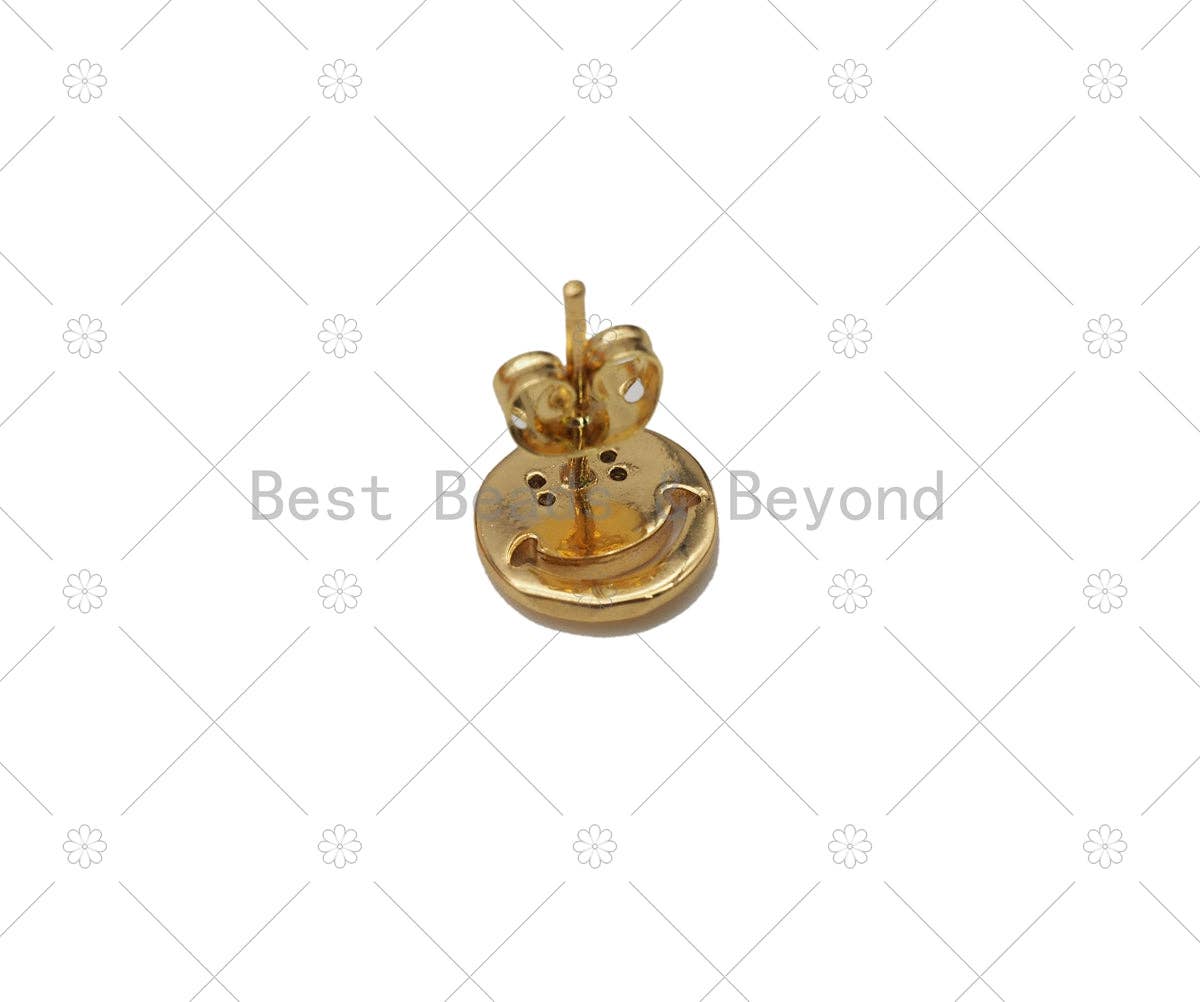 Smiley Face Earrings, Sku#LD178