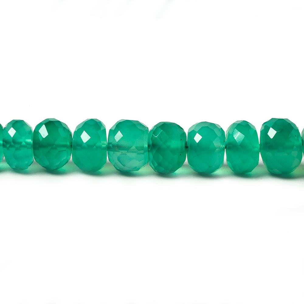 5.5-7mm Green Quartz faceted rondelle beads 16 inch 85 pieces