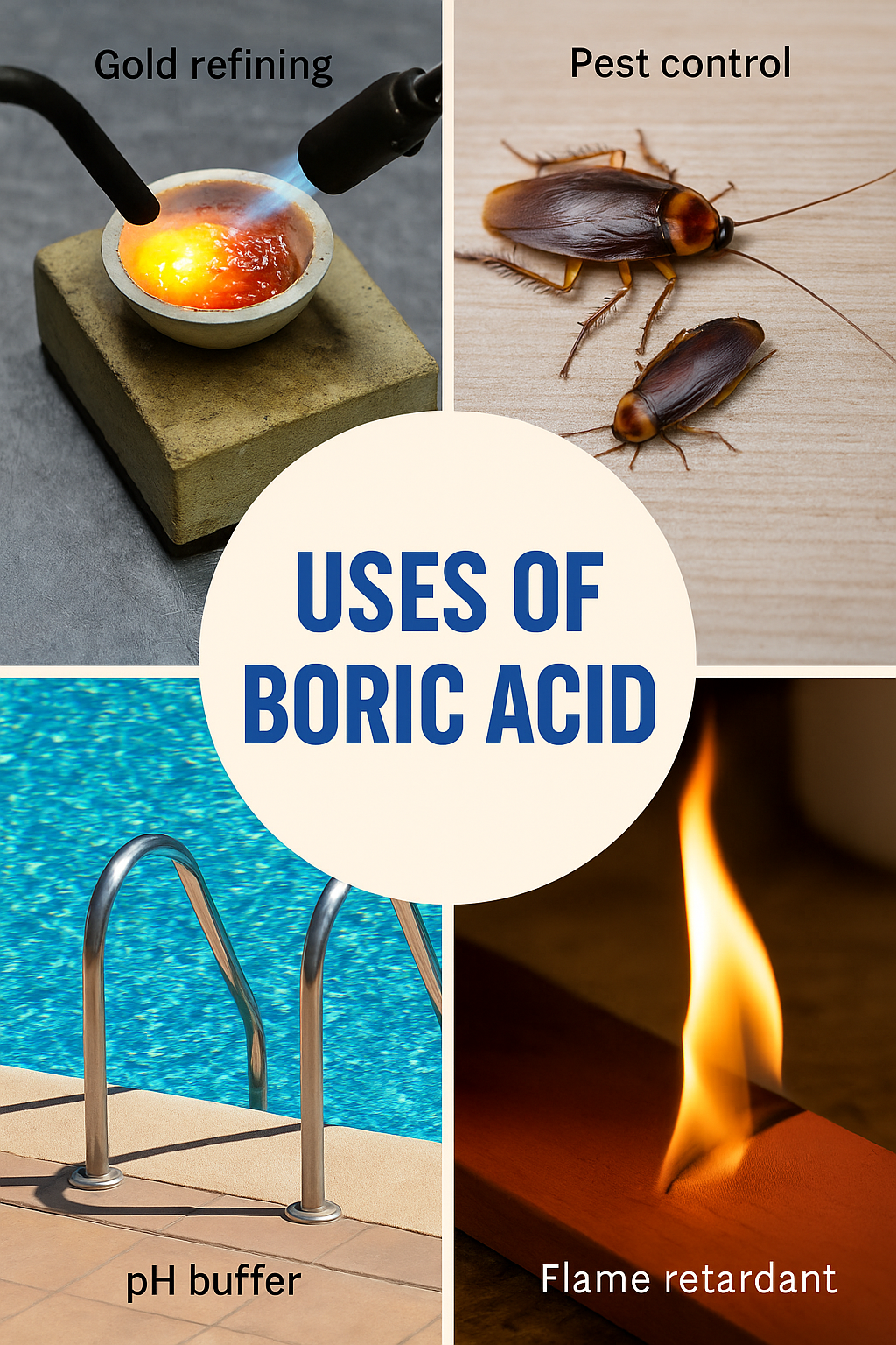 Boric Acid 8 oz 99% Pure Powder Flux Gold Silver E-Waste Metal Refining Melting