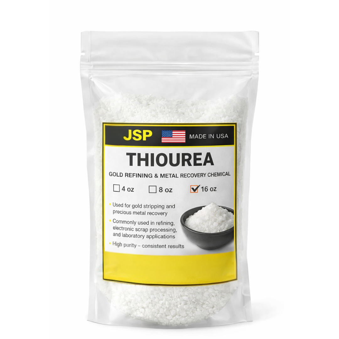 Thiourea 16 oz – Gold Stripping & Precious Metal Refining Chemical