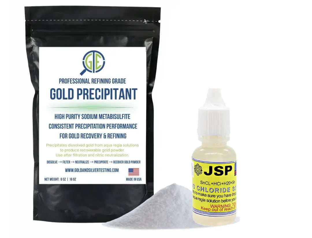 Gold Refining Test Kit Stannous Chloride Gold Precipitant SMB Scrap Metals