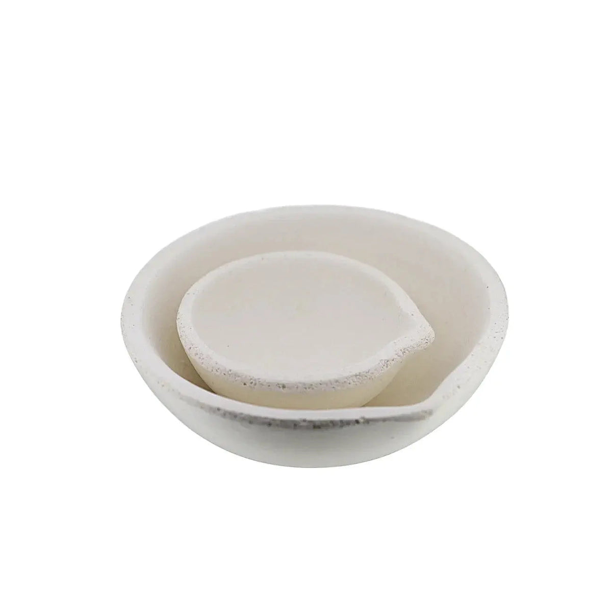 2500 Gram Ceramic Alumina Crucible Dish Cup Melting Casting Refining Gold Silver