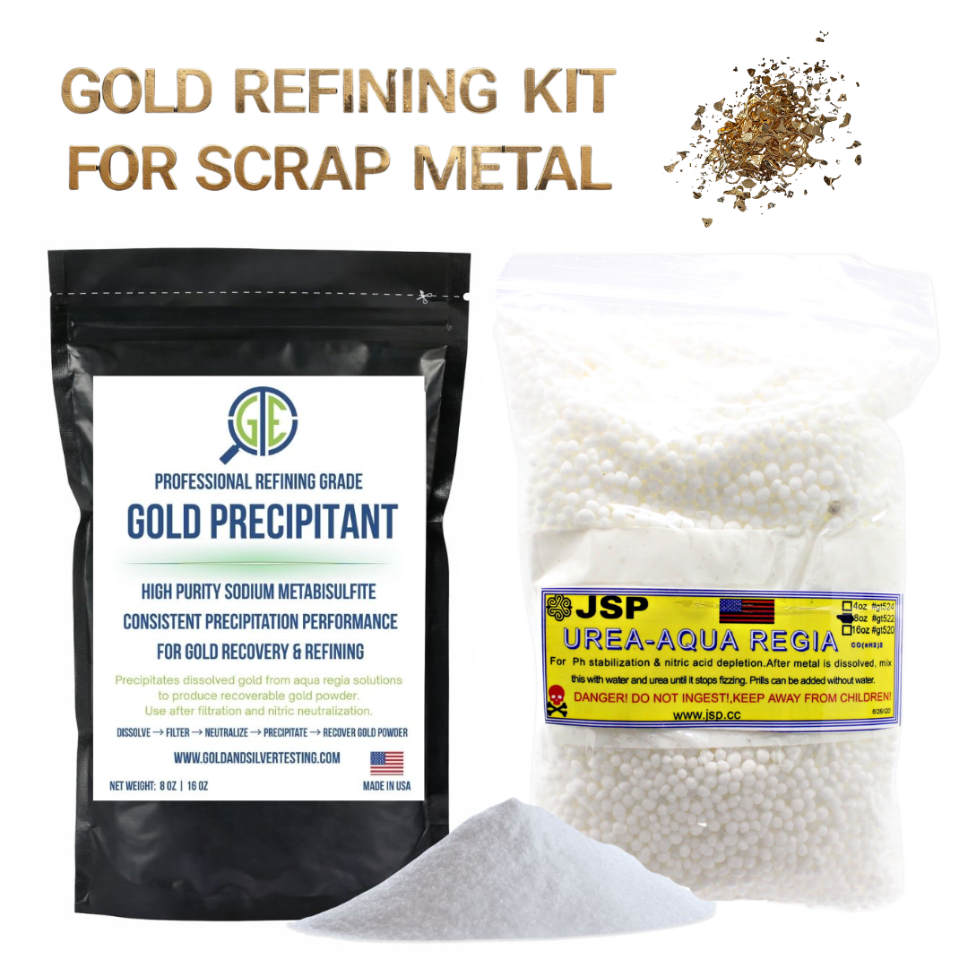 Gold Recovery Kit 1lb Sodium Metabisulfite SMB + 1lb Urea Gold Scrap Refining