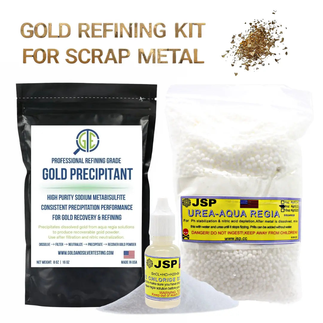 Gold Precipitation Kit Sodium Metabisulfite SMB Urea Gold Refining Stannous