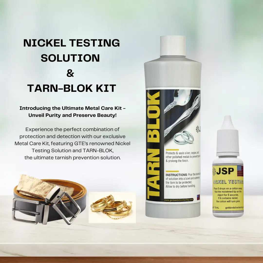 JSP Nickel Test Solution Tarnish Protectant Seal Jewelry Metal Testing Belts Rings