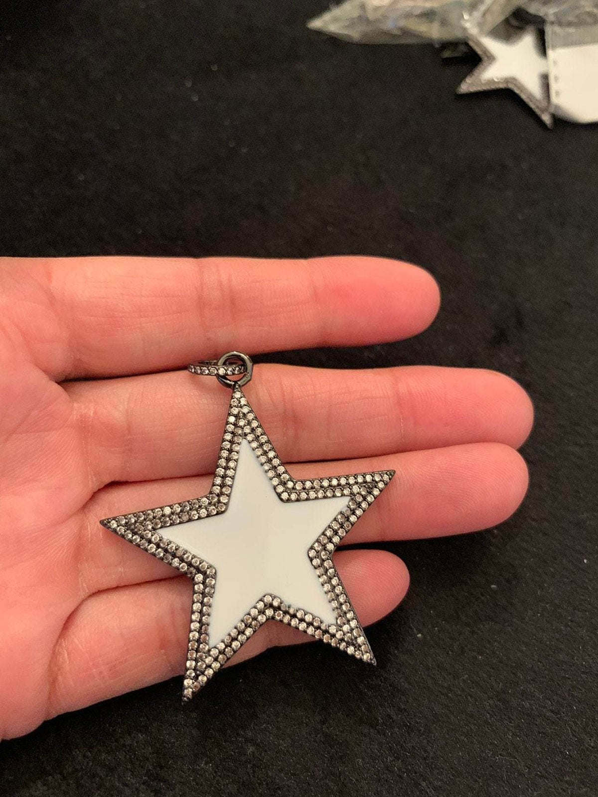 Large Enamel Colorful Star Shape Pendant, sku#F622