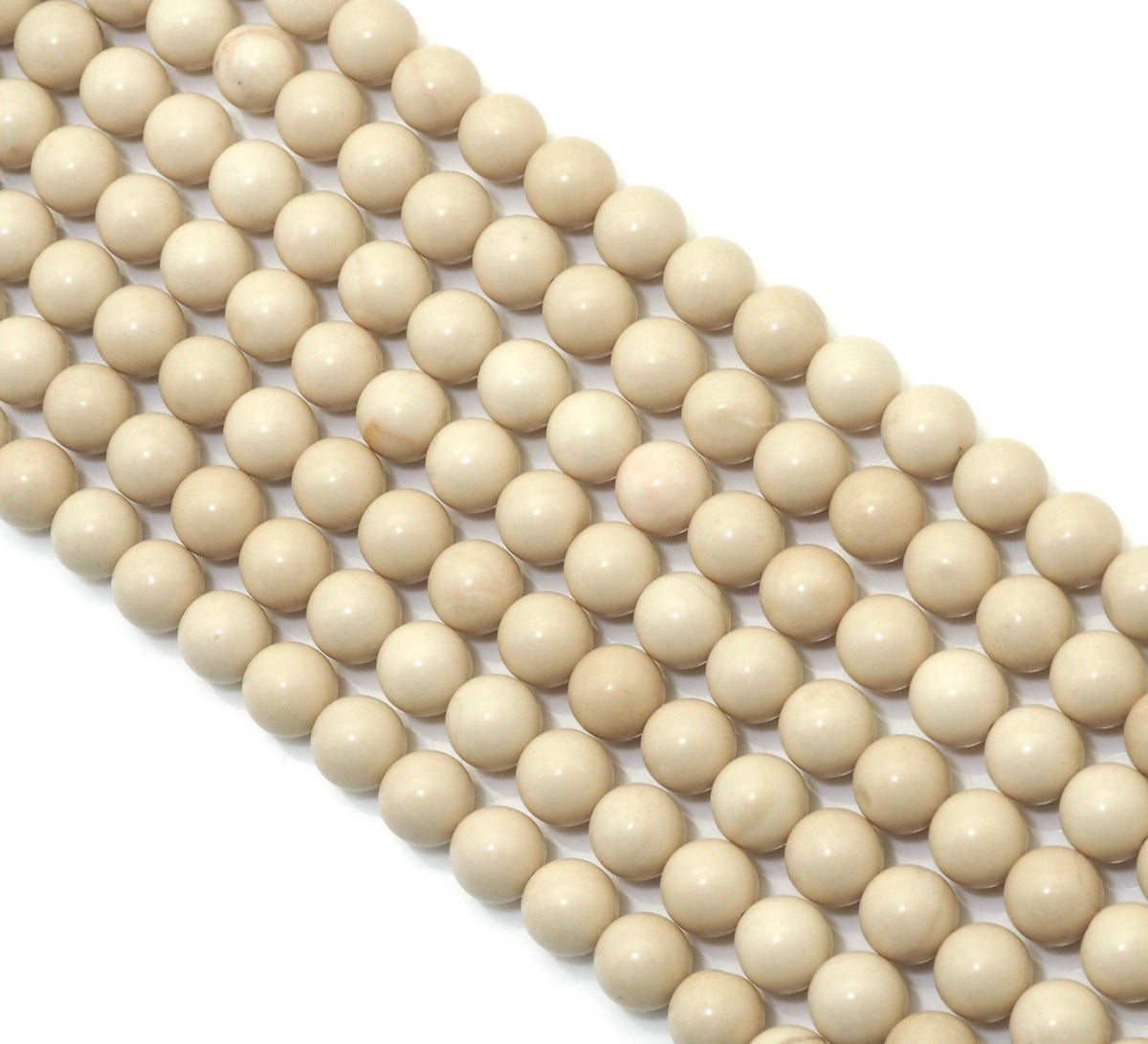 Genuine Fossil Wood Round Smooth Beads, 6mm/8mm/10mm/12mm, Sku#U1495