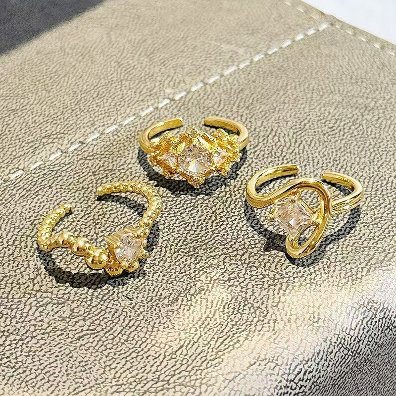Womens Versatile Trendy Niche Ring