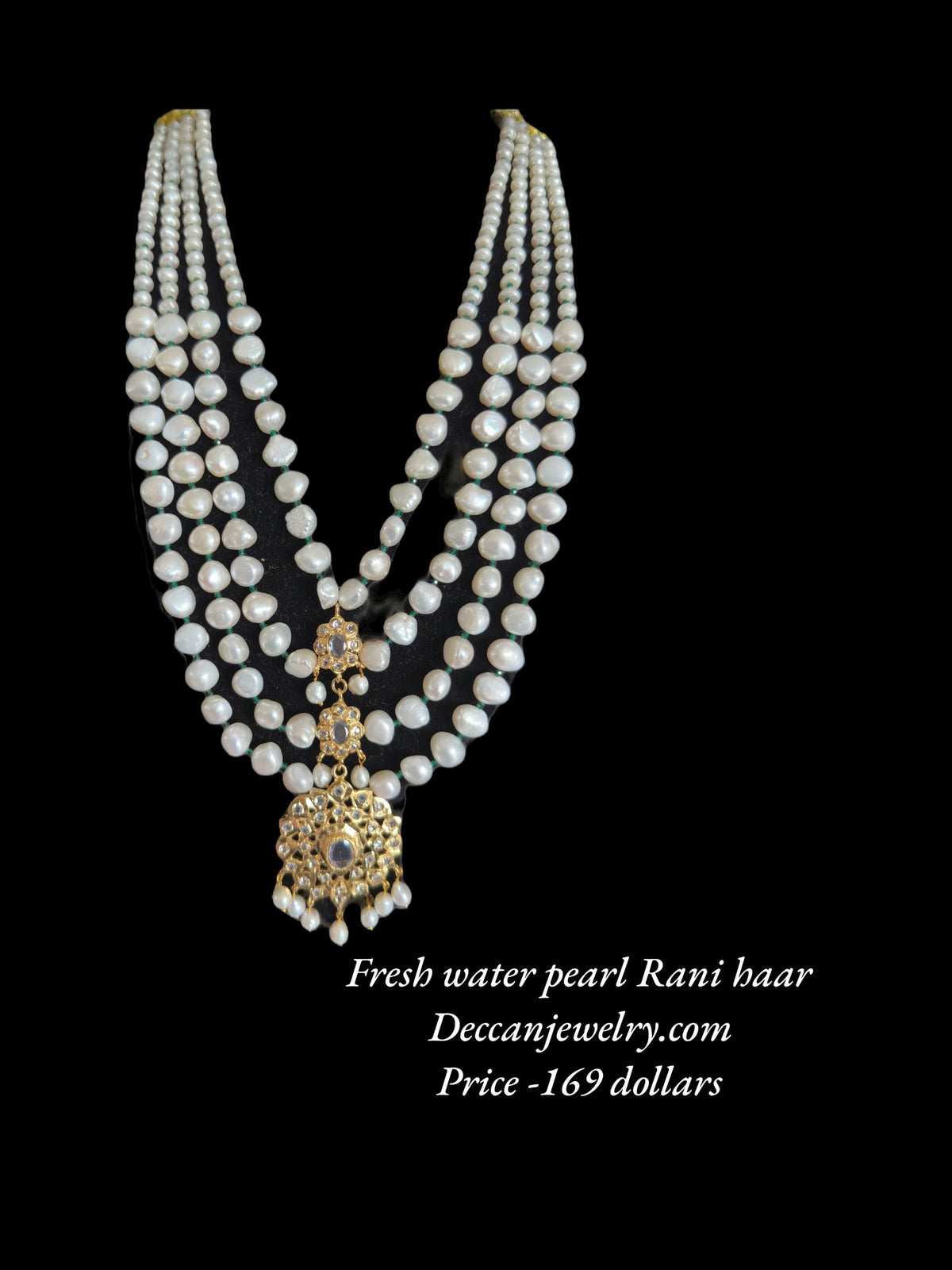 DLN71 Fresh water pearls Rani haar ( SHIPS IN 4 WEEKS )