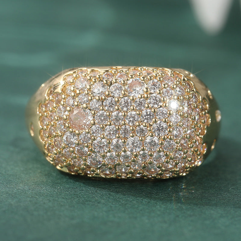 Synthetic Rainbow Zircon Ring Wedding Party