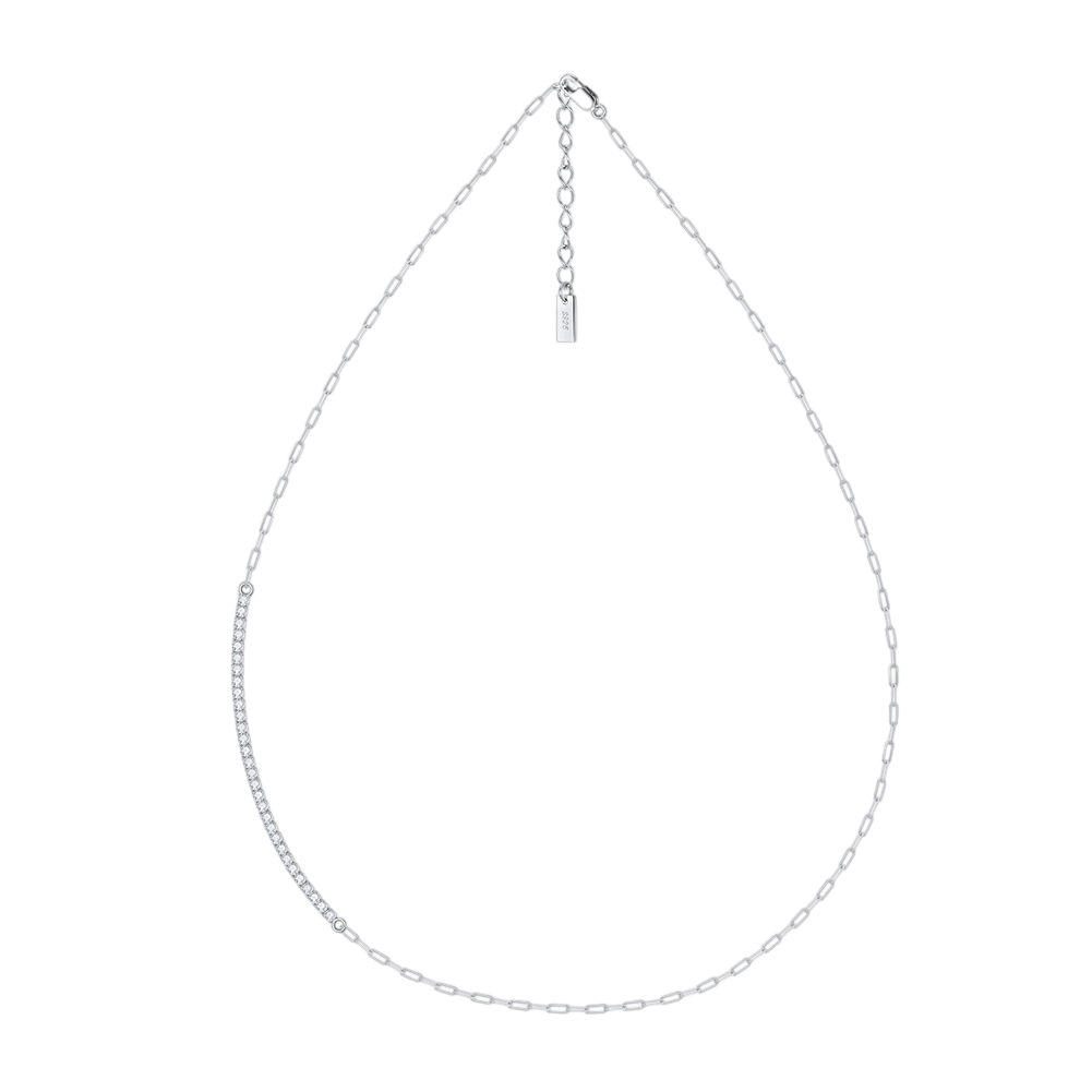 925 Sterling Silver Elegant Minimalist  Chain Necklace with Delicate Pendant Charm