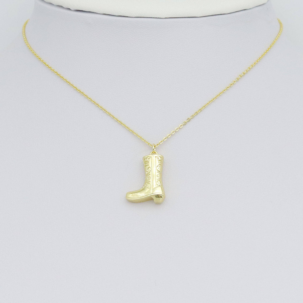 Gold Silver 3D Boots Shape Charm Pendant, Sku#A442