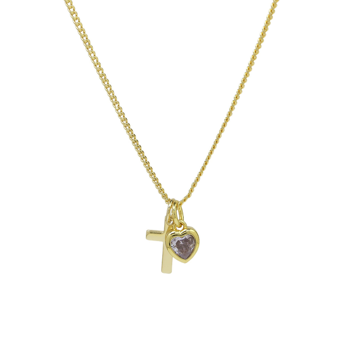 Heart-Shaped December Birthstone Pendant Necklace
