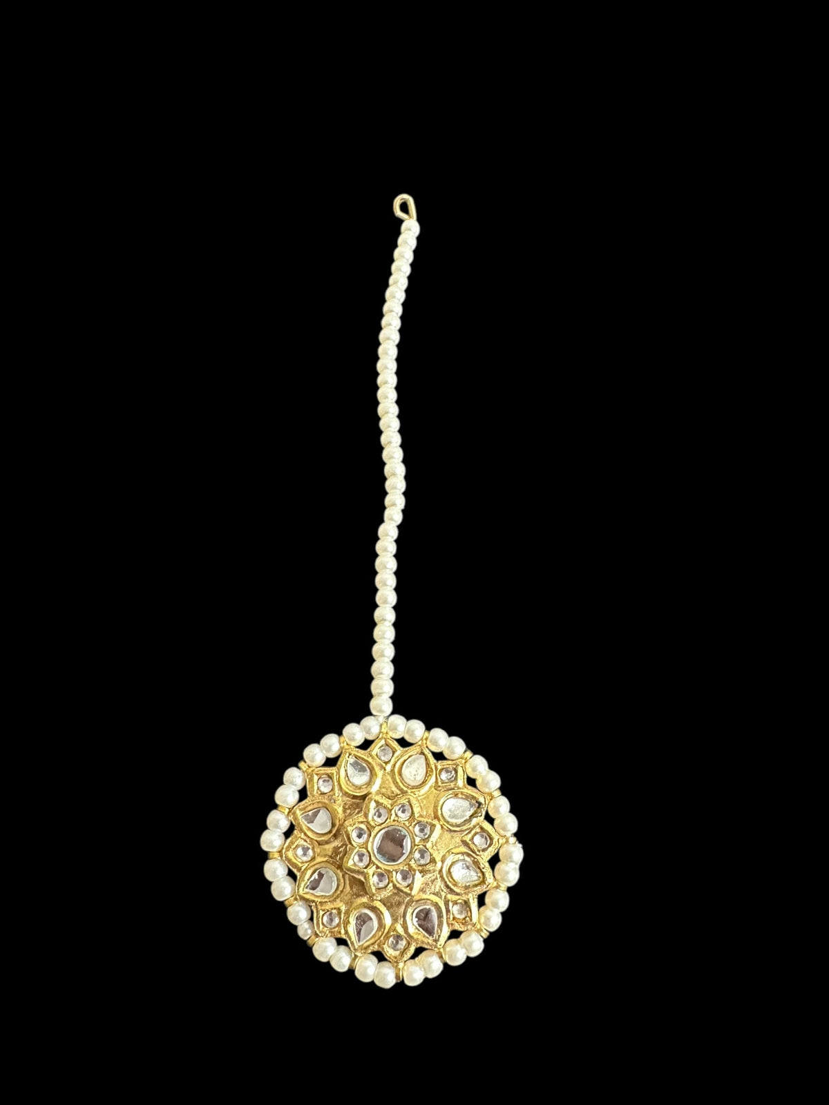 DJET73 Suhana kundan earrings tika ( READY TO SHIP )