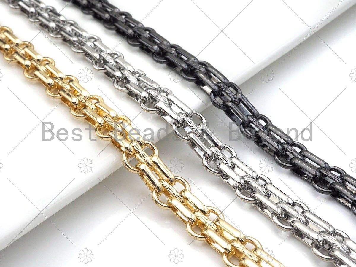 High Quality Hand Made Double Oval Link Chunky Chain, SKU#M300