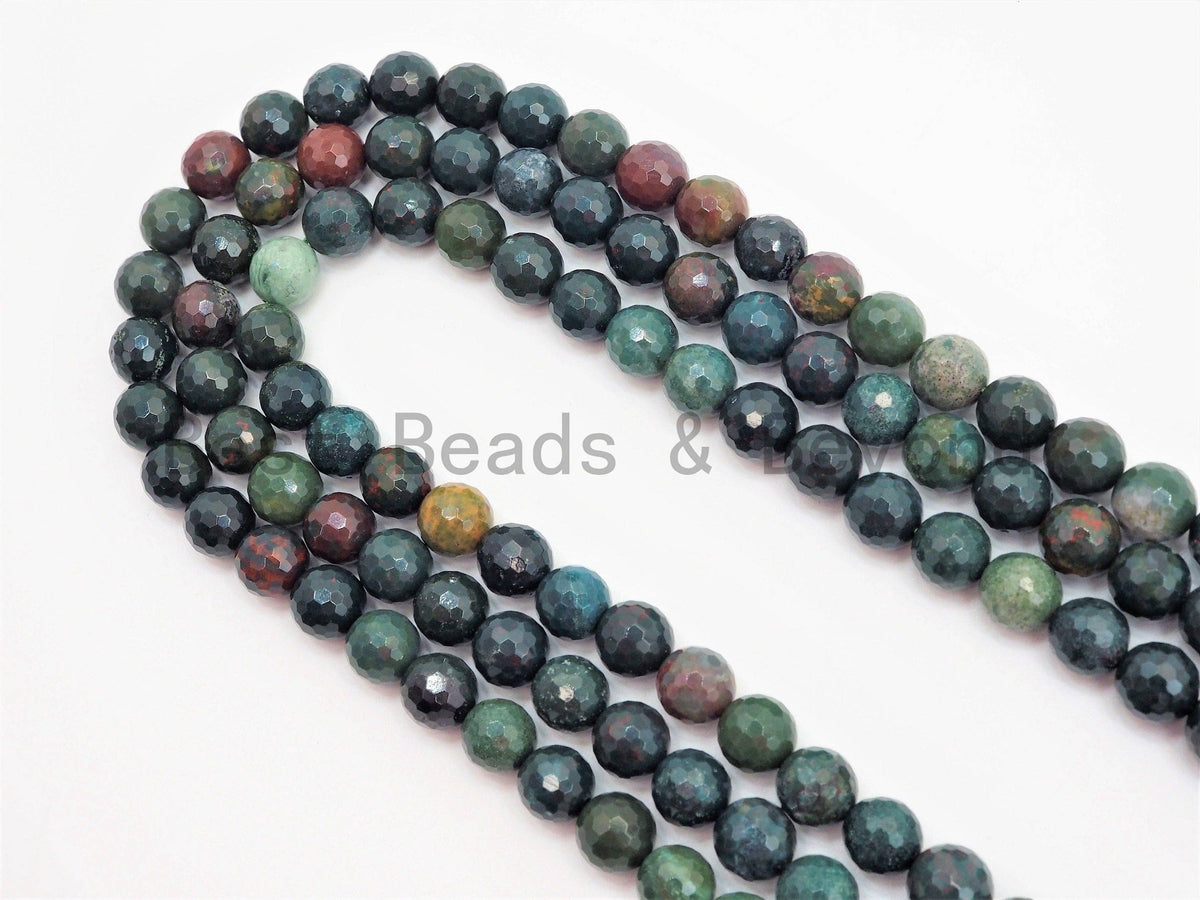 High Quality Natural Smooth/Faceted Round Bloodstone Beads, SKU#U427