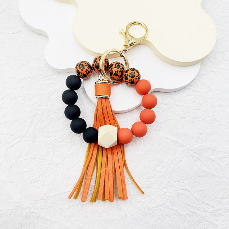 Silicone Tassel Bead Bag Accessory Pendant
