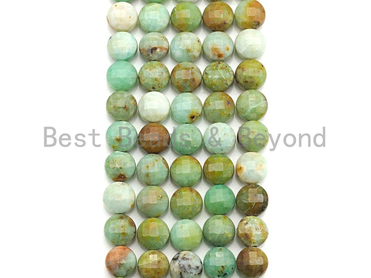 Double Sided Turtle Shell Cut Natural Turquoise Coin Shape beads, 6mm/8mm/10mm Natural Turquoise Beads, 16" Full strand, Sku#UA15
