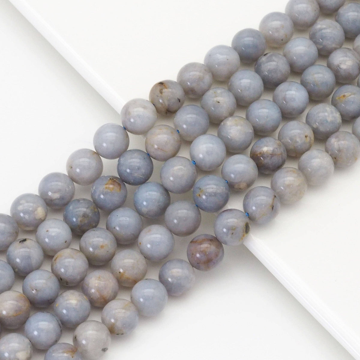 Genuine Blue Opal Round Smooth, 6mm/8mm/10mm, Sku#U1636