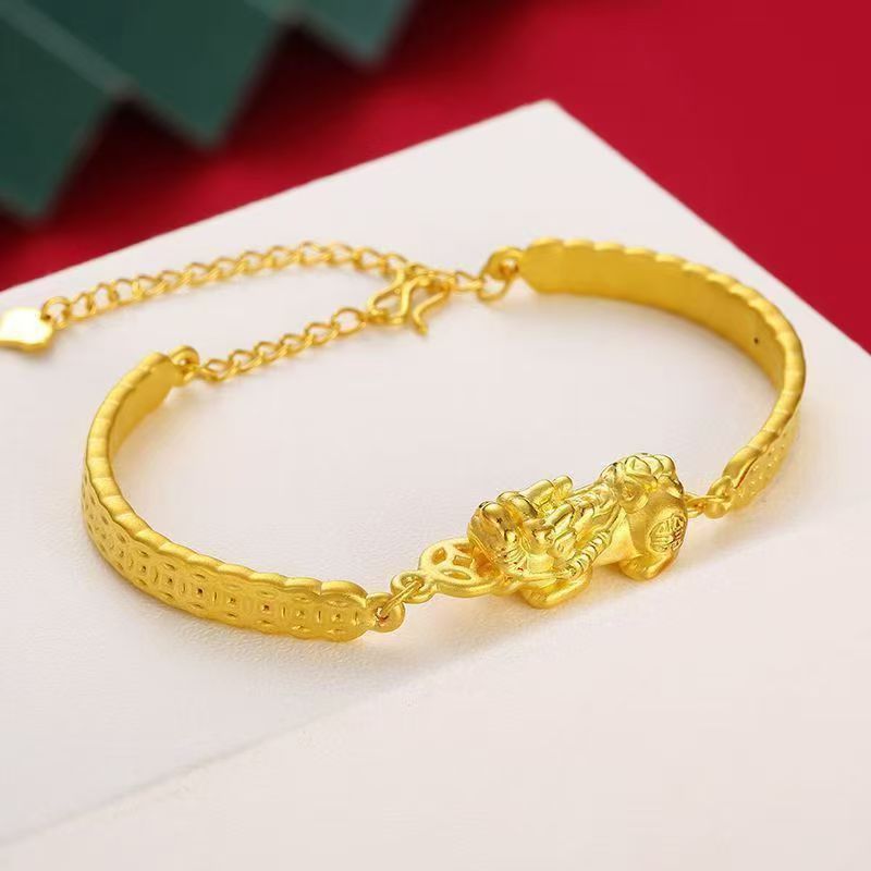 Arrival Copper-Gilded Fashion Wealth-Attracting Coin Pixiu Bracelet
