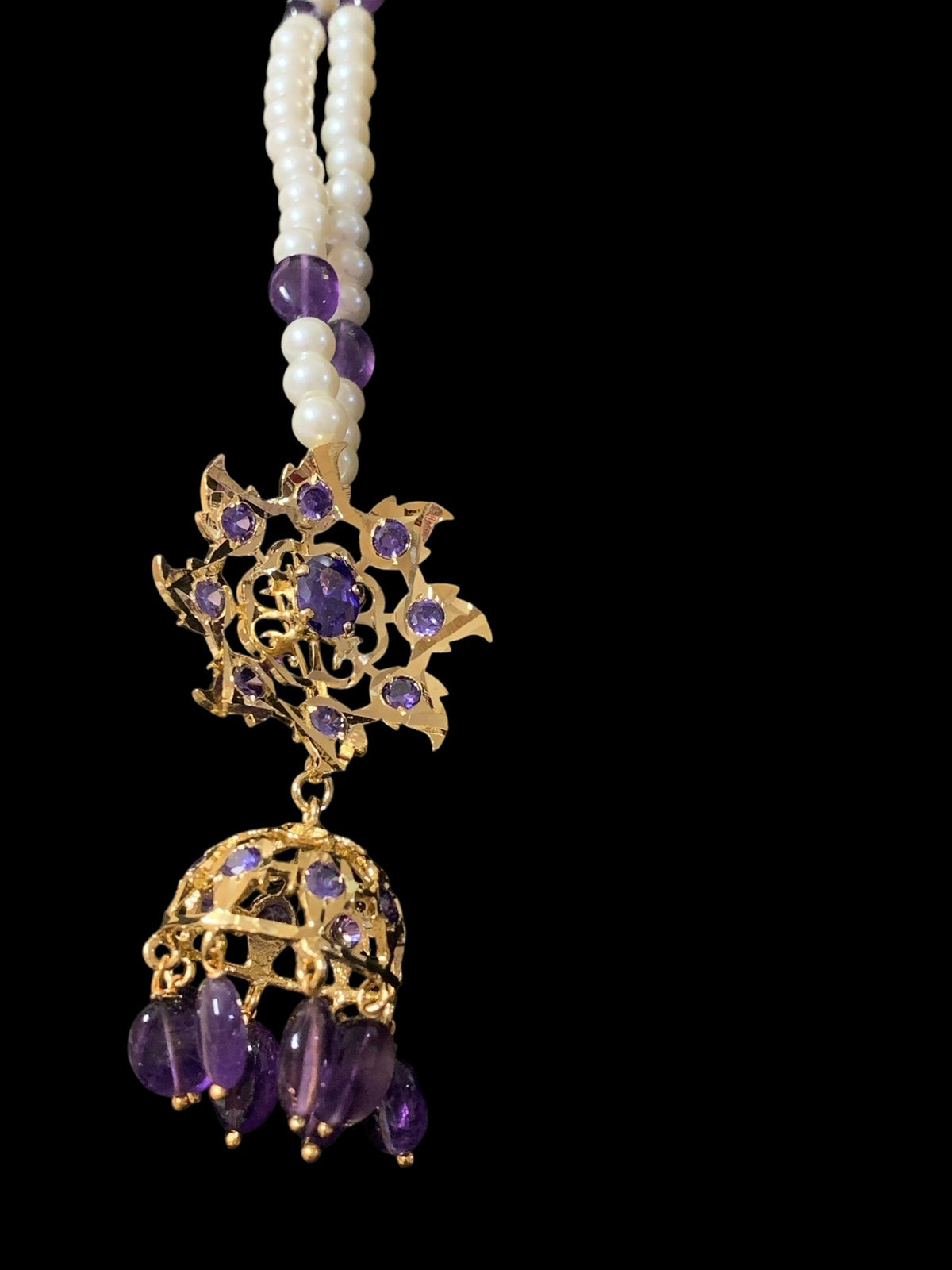 C20 Insia jadavi lacha in amethyst ( SHIPS IN 2 WEEKS )