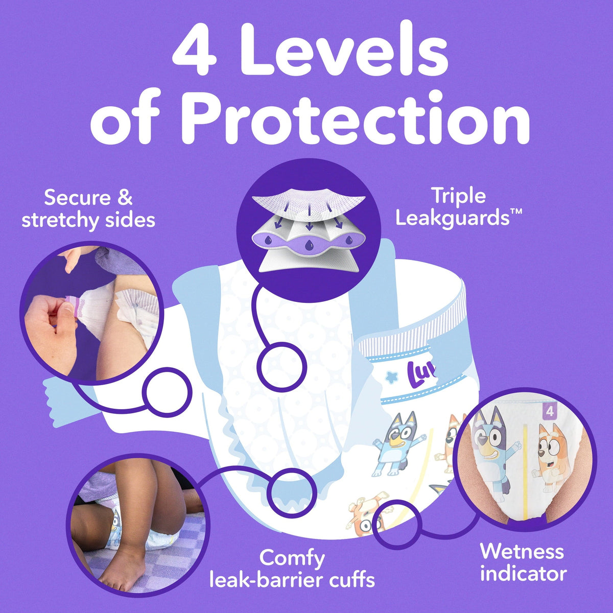 Luvs Platinum Protection Baby Diapers, Size 6, 120 Count