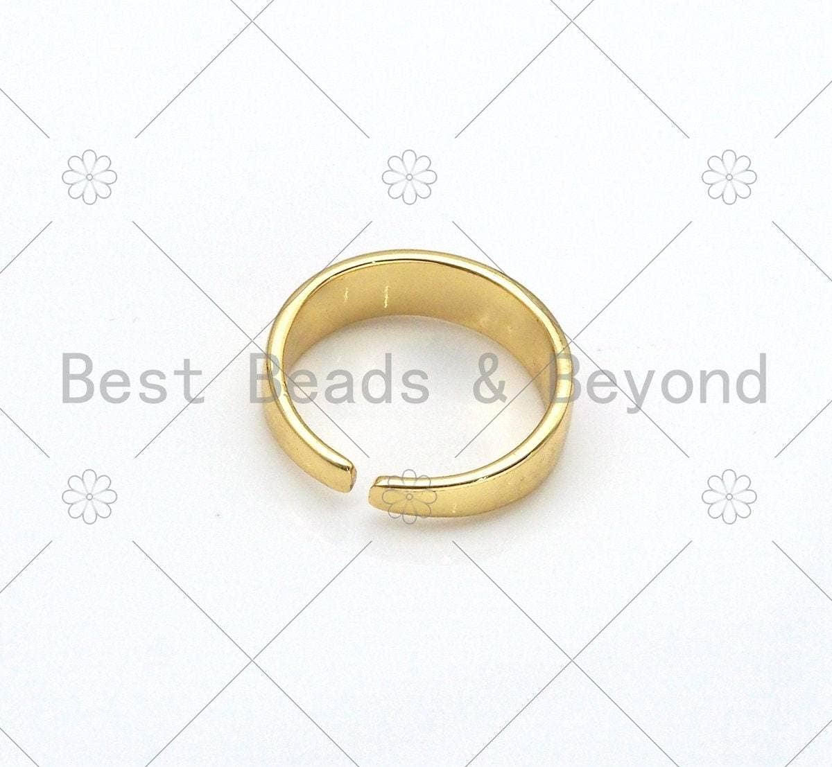 Enamel Star and Smiley Face Adjustable Ring, Sku#LD148