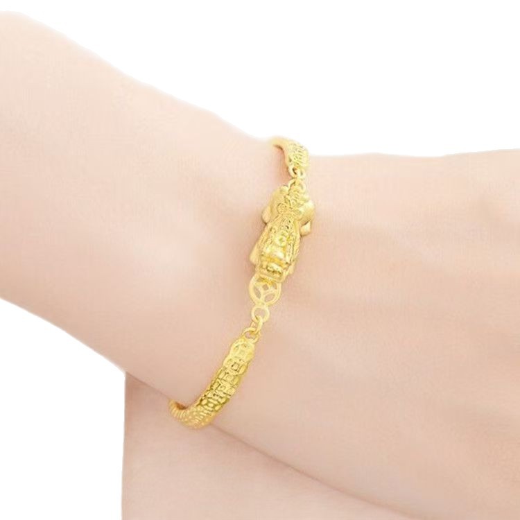 Arrival Copper-Gilded Fashion Wealth-Attracting Coin Pixiu Bracelet