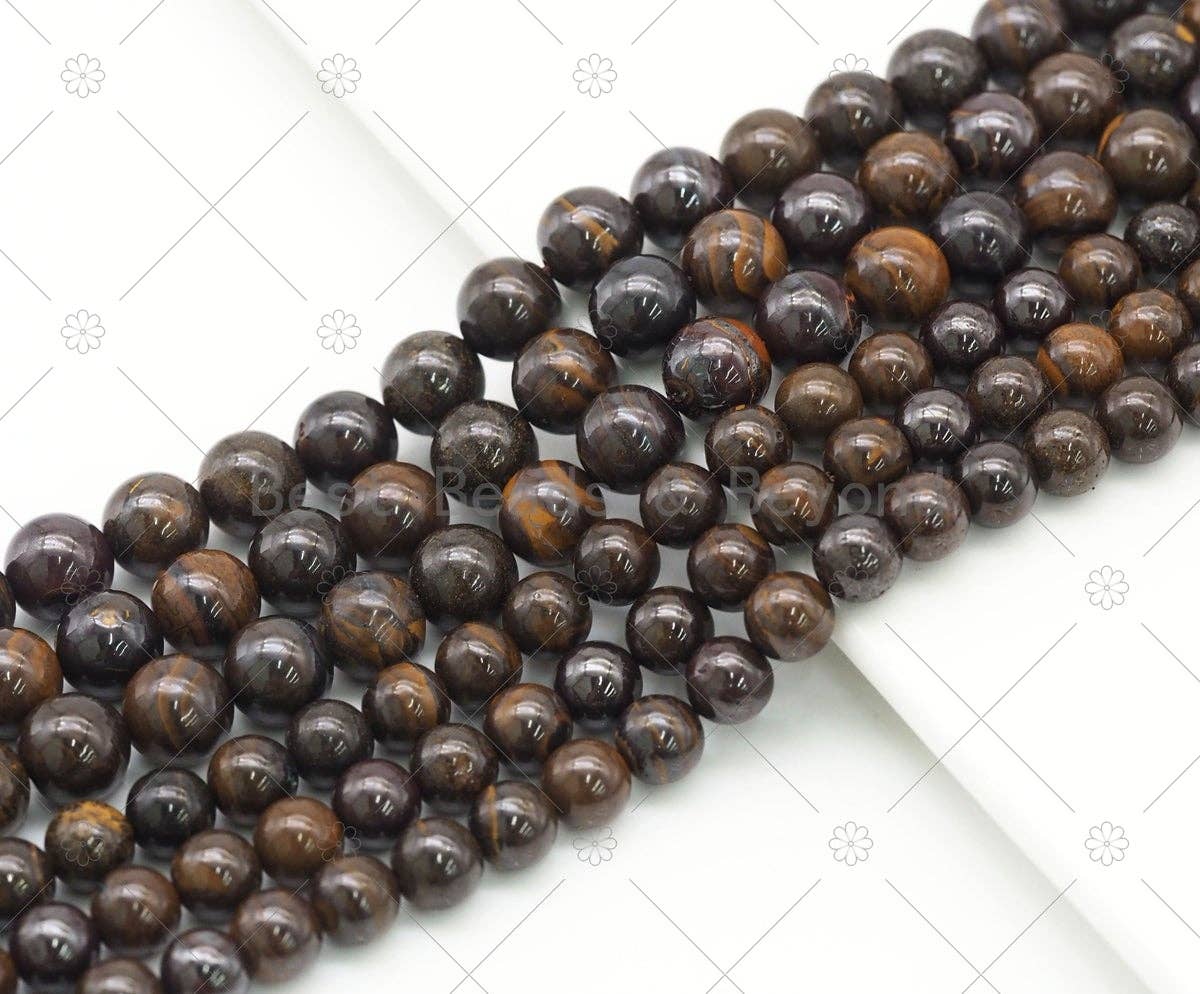 Genuine Iron Opal Round Smooth Beads, Sku#U1190