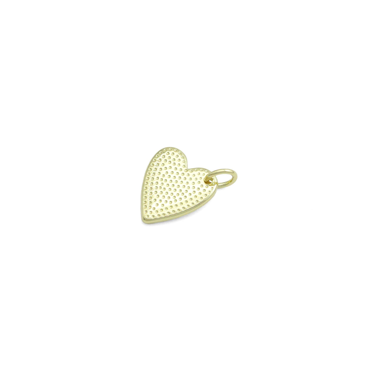 White Mother of Pearl Gold Heart Charm Pendant,Sku#LX880