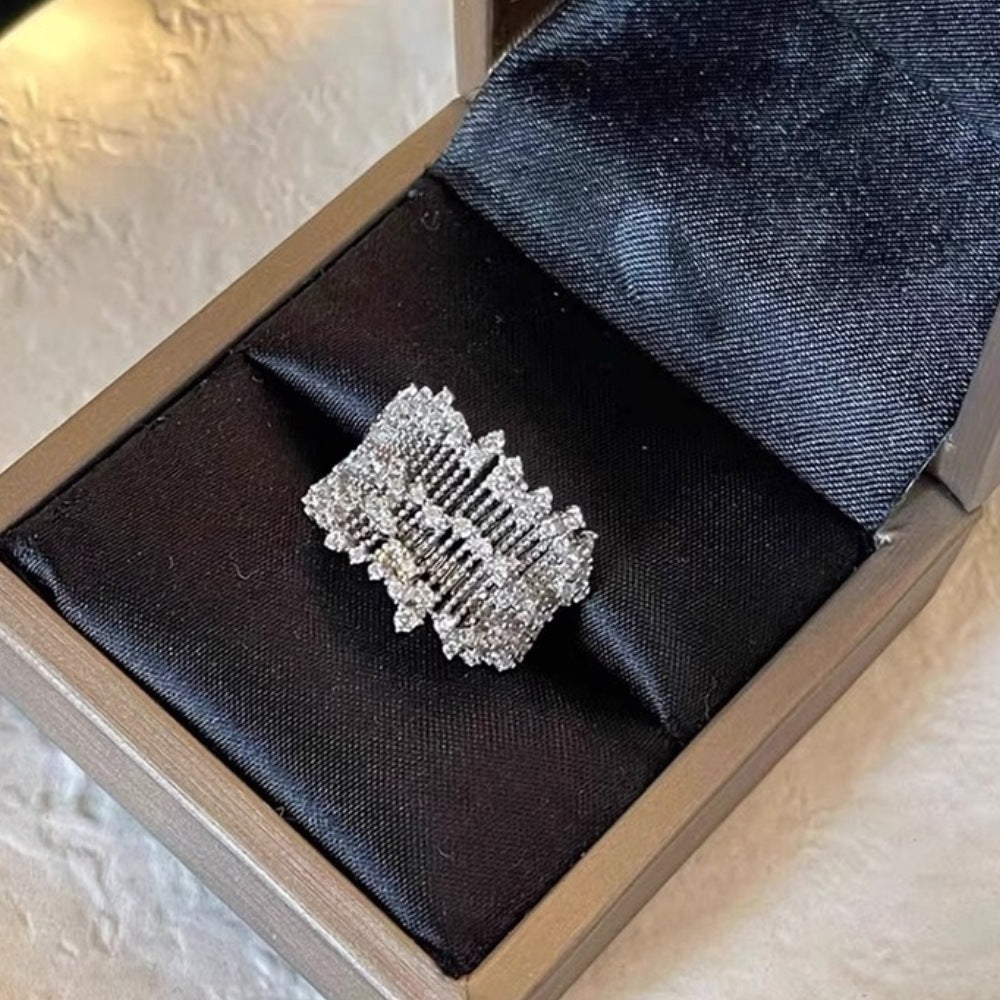 S925 Sterling Silver Women Rings, Minimalist Luxury Vintage Style, Non-Tarnish Unique Design Finger Rings