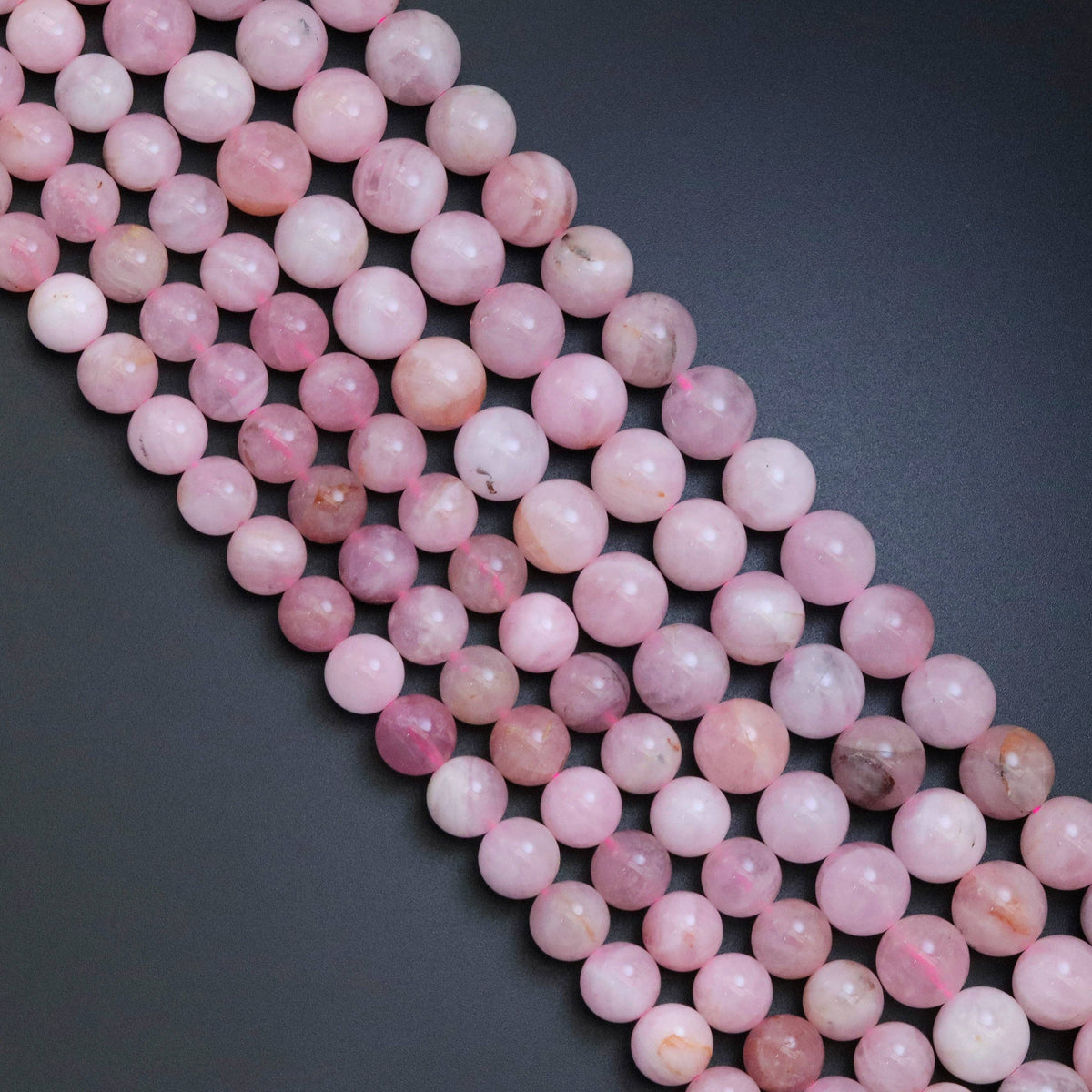 Genuine Pink Opal Round Smooth Beads,Sku#U1825c