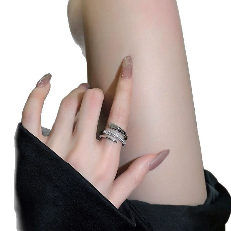 High Grade Open Ring Women, Minimalist Design, Trendy Internet Celebrity Style Jewelry