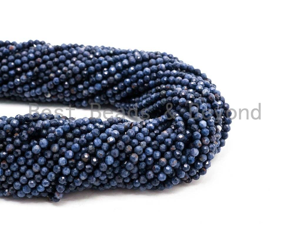High Quality Natural Sapphire beads, 4mm/5mm, sku#U232